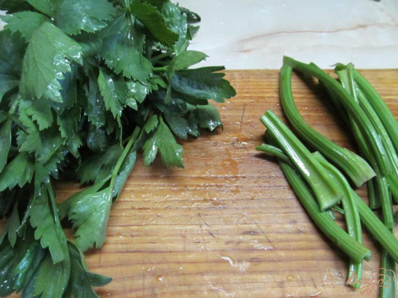 Фото приготовление рецепта: Как заморозить зеленый лук и зелень на зиму шаг №6