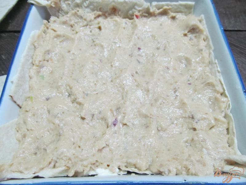 Фото приготовление рецепта: Картофельный пирог с мясом в лаваше шаг №5