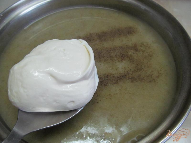 Фото приготовление рецепта: Суп-пюре из картофеля риса и щавеля шаг №7