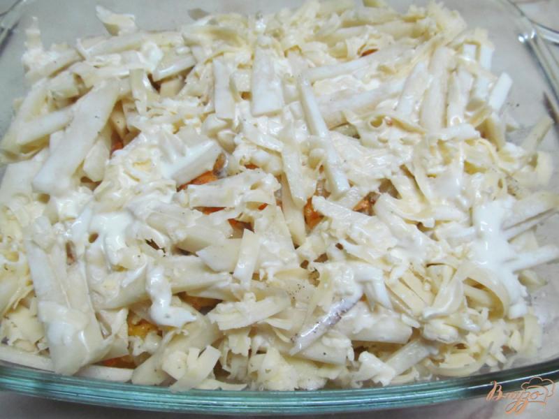 Фото приготовление рецепта: Запеканка с цыпленком и картофелем шаг №9