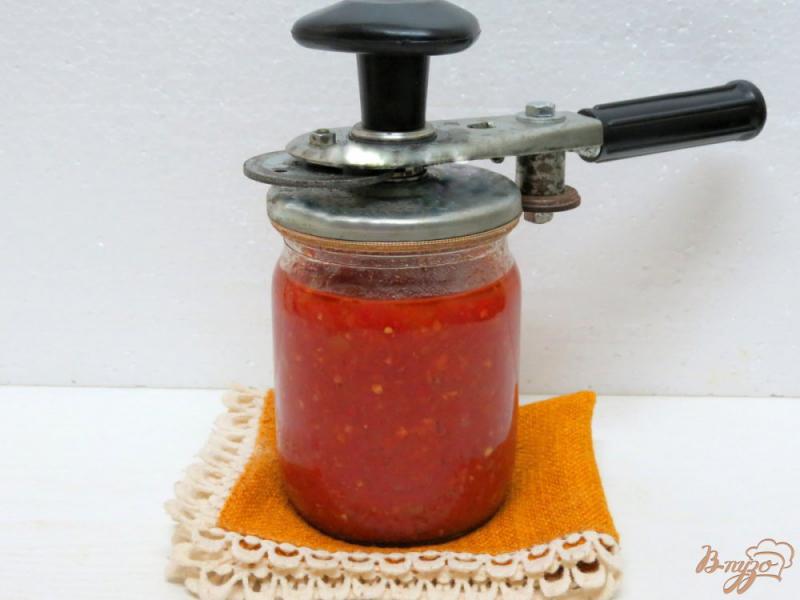 Фото приготовление рецепта: Аджика из помидоров яблок и перца шаг №10
