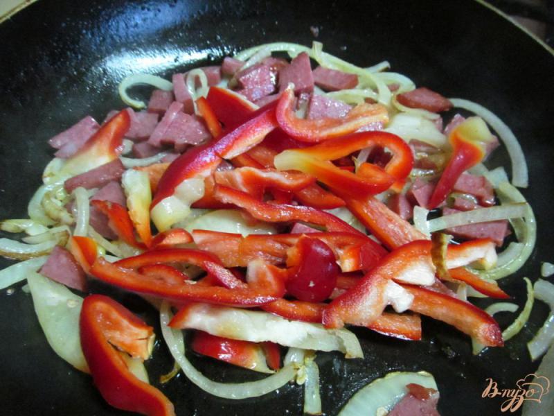 Фото приготовление рецепта: Теплый салат с тыквой и куриной печенью шаг №4