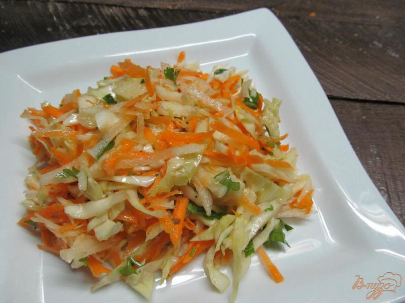 Фото приготовление рецепта: Салат из капусты с редькой шаг №4