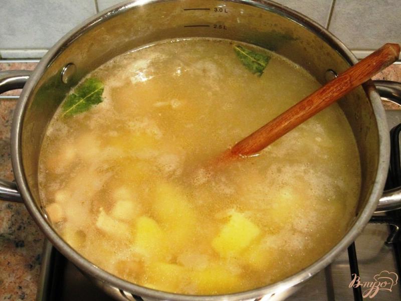 Фото приготовление рецепта: Суп с оливками и курицей шаг №9