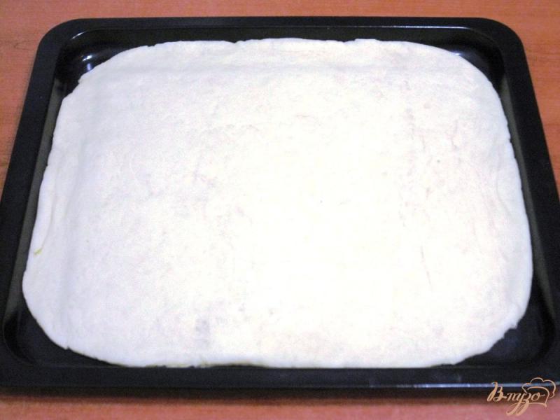 Фото приготовление рецепта: Пирог с копченой горбушей шаг №8