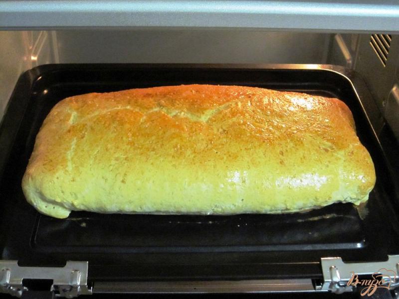 Фото приготовление рецепта: Пирог с копченой горбушей шаг №11