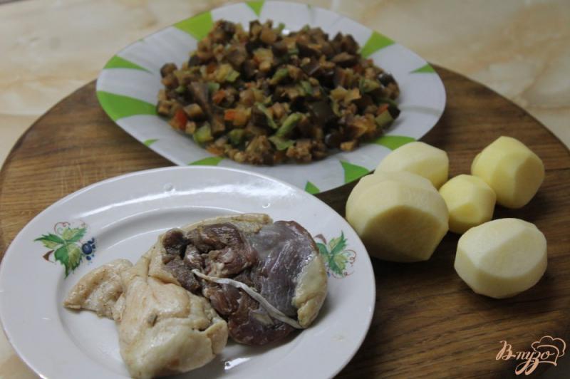Фото приготовление рецепта: Овощное рагу с утиным мясом шаг №1