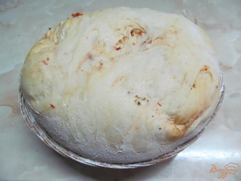 Фото приготовление рецепта: Хлеб с вялеными помидорами шаг №9