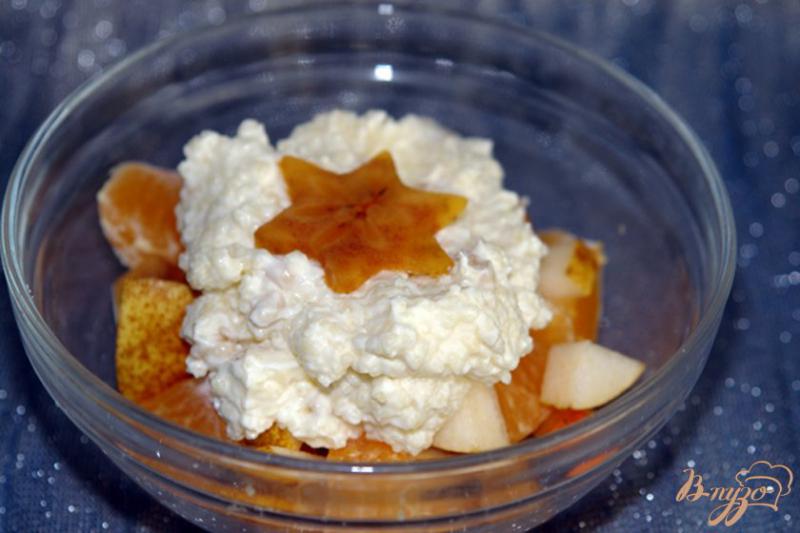 Фото приготовление рецепта: «Звездный» десерт + фруктовый салат шаг №11