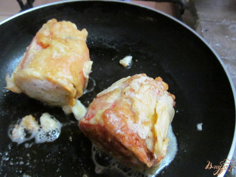 Фото приготовление рецепта: Перец с перловкой с сыром шаг №7