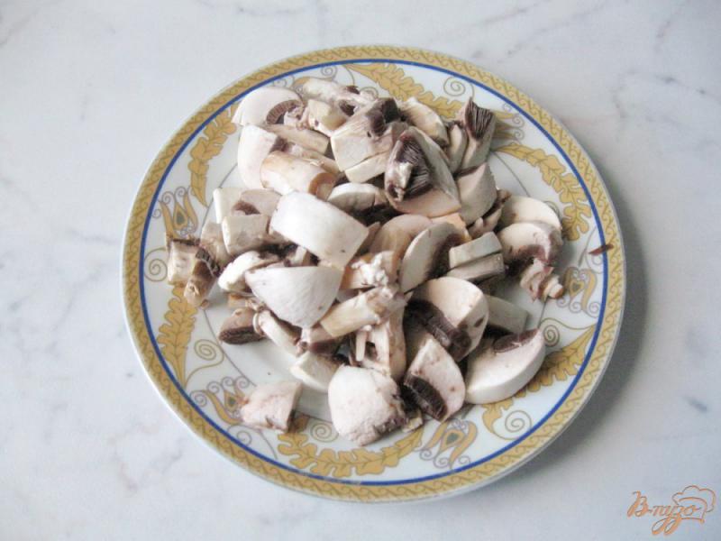 Фото приготовление рецепта: Овощное рагу с грибами и луком- пореем шаг №5