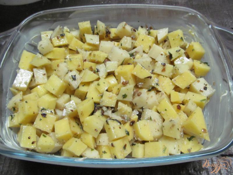 Фото приготовление рецепта: Картофель гратен с соусом песто шаг №2