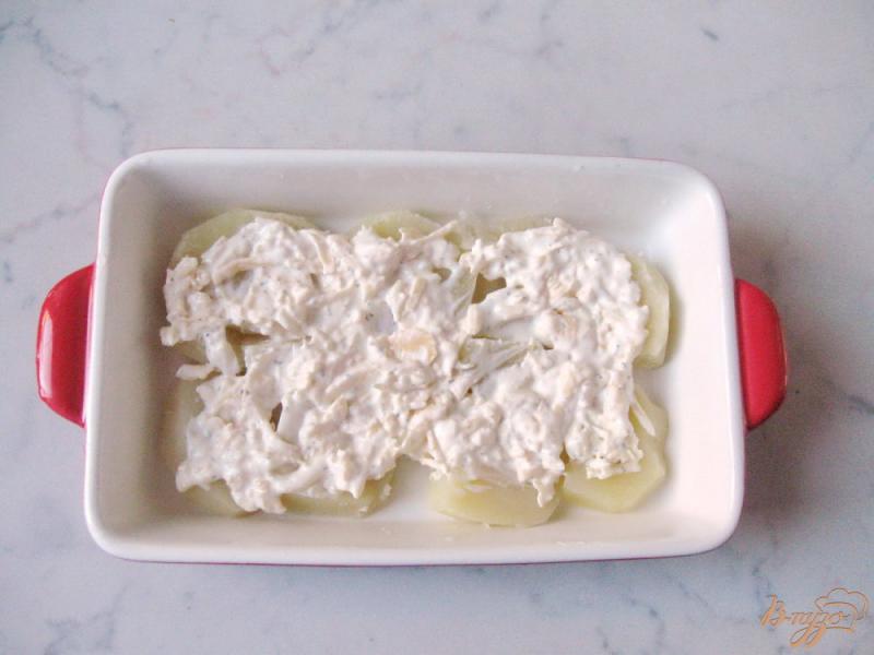 Фото приготовление рецепта: Картофель запеченный с сыром шаг №5