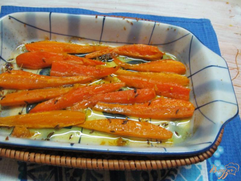 Фото приготовление рецепта: Запеченная морковь шаг №6