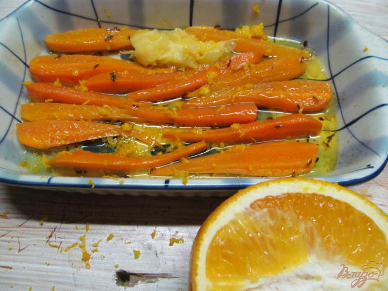 Фото приготовление рецепта: Запеченная морковь шаг №5