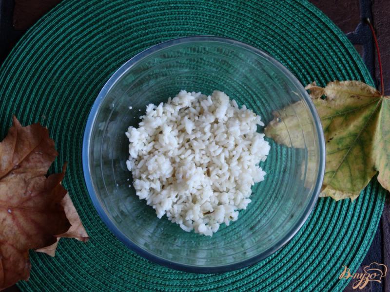 Фото приготовление рецепта: Салат с рисом и копченой колбасой шаг №1