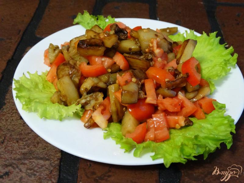 Фото приготовление рецепта: Салат с баклажанами и сыром сиртаки шаг №5