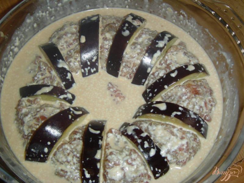 Фото приготовление рецепта: Запеканка с баклажанами и фаршем шаг №5