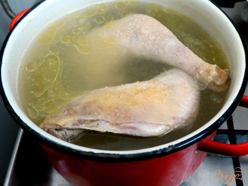 Фото приготовление рецепта: Борщ с куриным мясом и перцем шаг №1