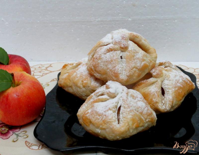 Фото приготовление рецепта: Яблоки в *платочках* шаг №9