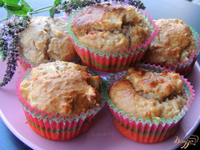 Фото приготовление рецепта: Овсяные кексы с яблоком шаг №6