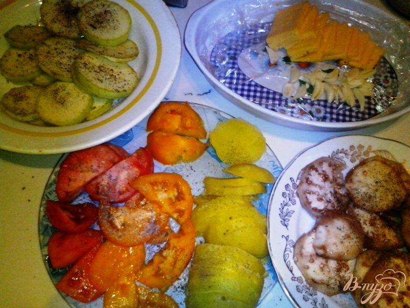 Фото приготовление рецепта: «Веночек» из овощей шаг №3