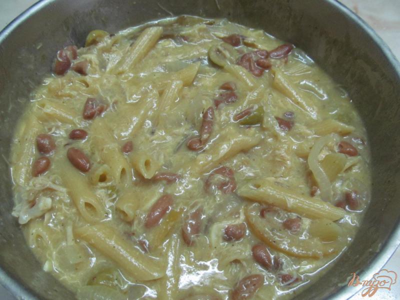 Фото приготовление рецепта: Курица с фасолью и макаронами шаг №13