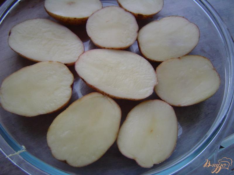Фото приготовление рецепта: Картофель,запеченный с салом шаг №2