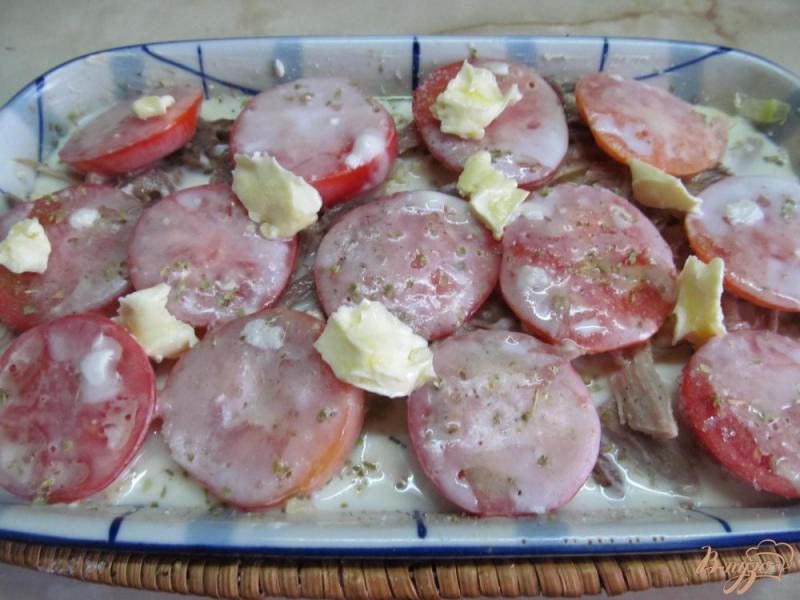 Фото приготовление рецепта: Запеканка из пшенной каши с мясом грибами и цветной капусты шаг №9