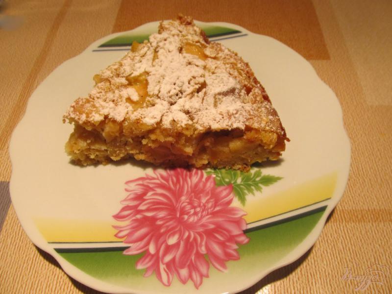 Фото приготовление рецепта: Яблочный пирог с овсяными хлопьями шаг №8