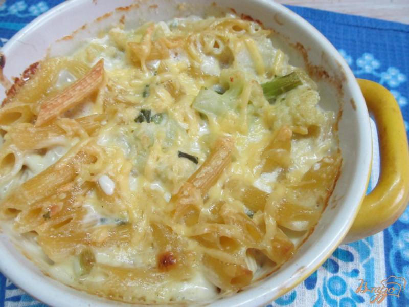 Фото приготовление рецепта: Запеканка из макарон и цветной капусты шаг №7