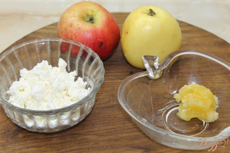Фото приготовление рецепта: Запеченное яблоко с творогом и медом шаг №1