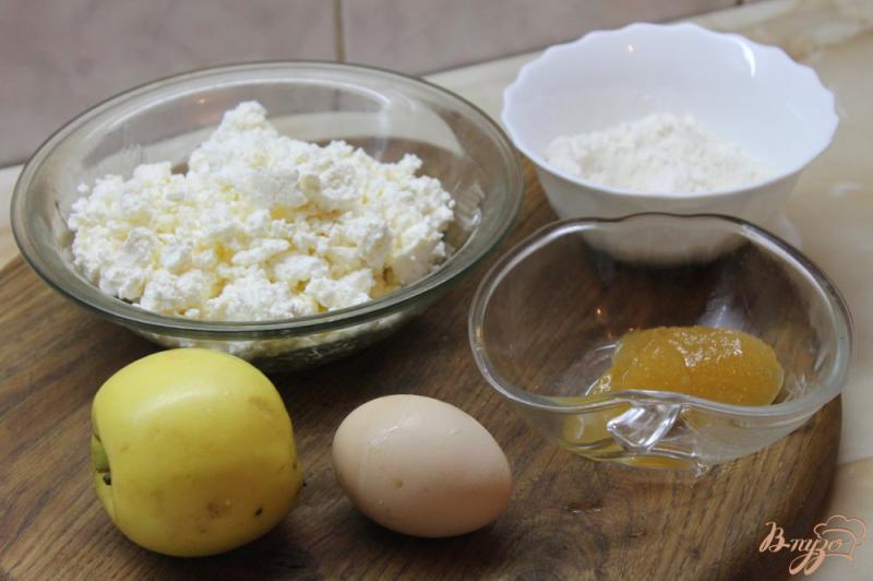 Фото приготовление рецепта: Творожная запеканка с яблоками и медом шаг №1