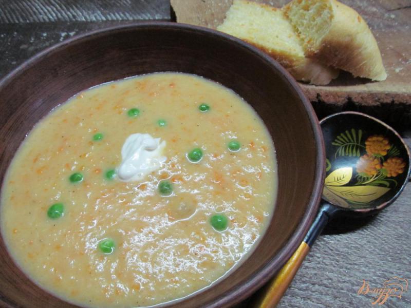 Фото приготовление рецепта: Суп-пюре из моркови с капустой и рисом шаг №8