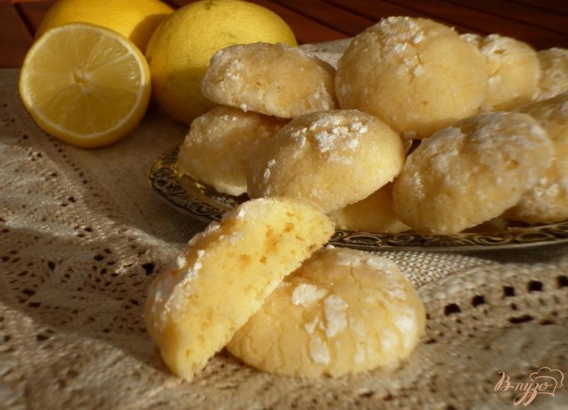 Фото приготовление рецепта: Итальянское лимонное печенье  (Biscotti morbidi al limone) шаг №9