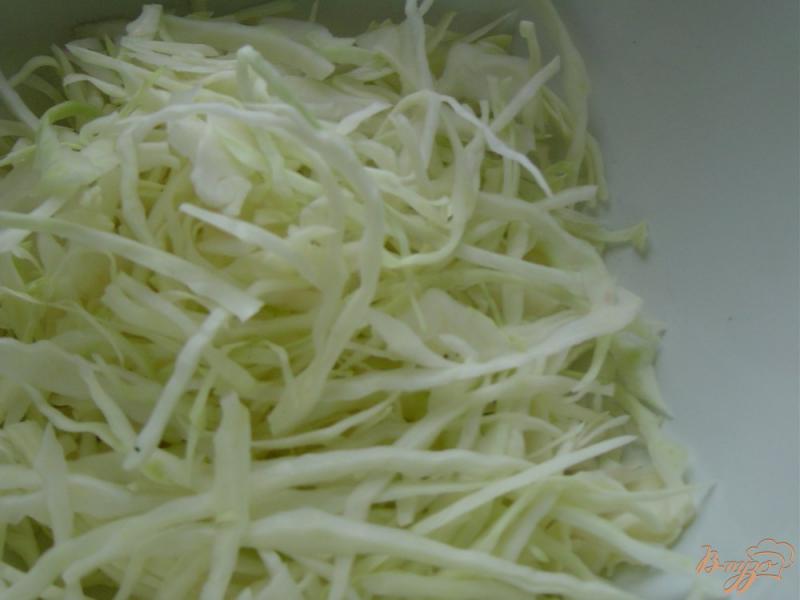 Фото приготовление рецепта: Салат с капустой, мятой и огурцом шаг №1