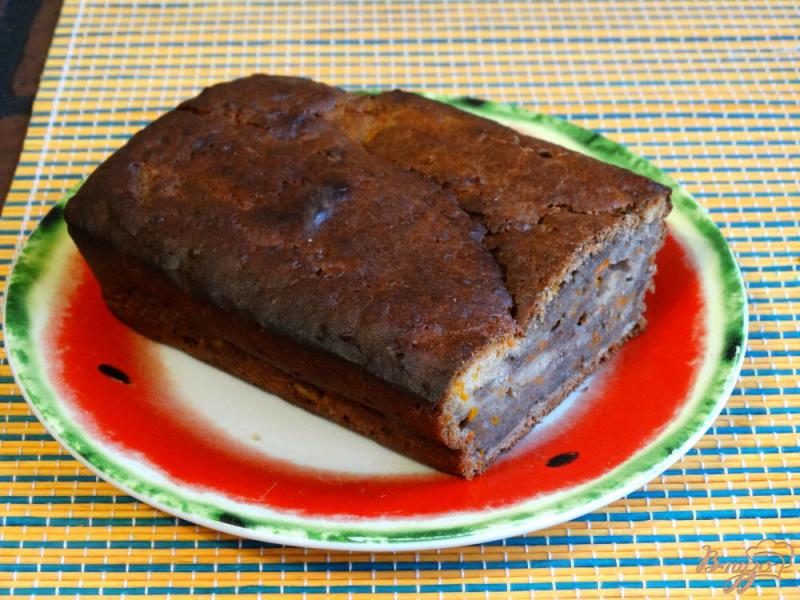 Фото приготовление рецепта: Тыквенный кекс с какао шаг №11