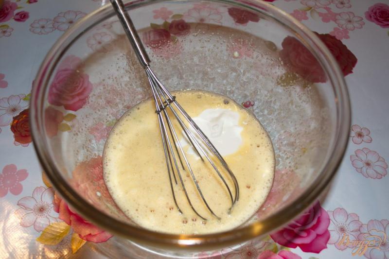 Фото приготовление рецепта: Закусочные блинчики с индейкой шаг №2