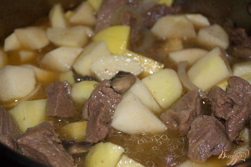 Фото приготовление рецепта: Рагу  с картошкой из любого вида мяса шаг №6