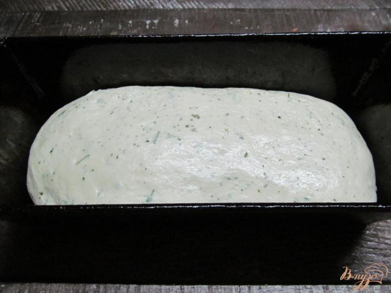 Фото приготовление рецепта: Белый хлеб на молоке с сухой петрушкой шаг №6