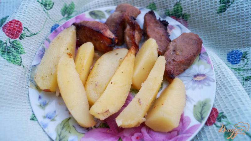 Фото приготовление рецепта: Картофель с мясом в рукаве шаг №6