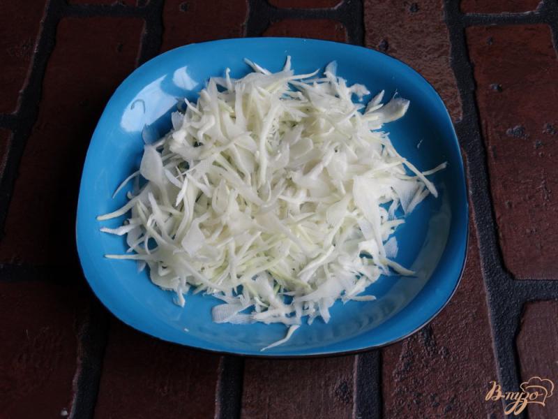 Фото приготовление рецепта: Салат с капустой и колбасой шаг №1