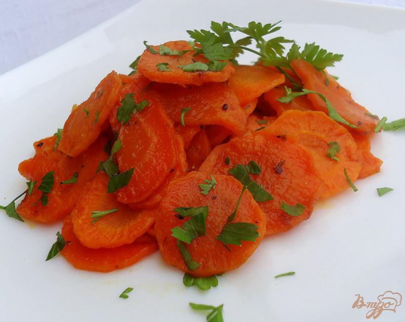 Фото приготовление рецепта: Морковь медово-пряная шаг №6