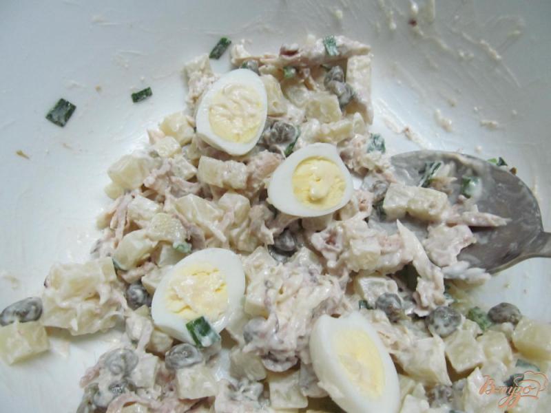 Фото приготовление рецепта: Салат из куриного мяса и картофеля шаг №3