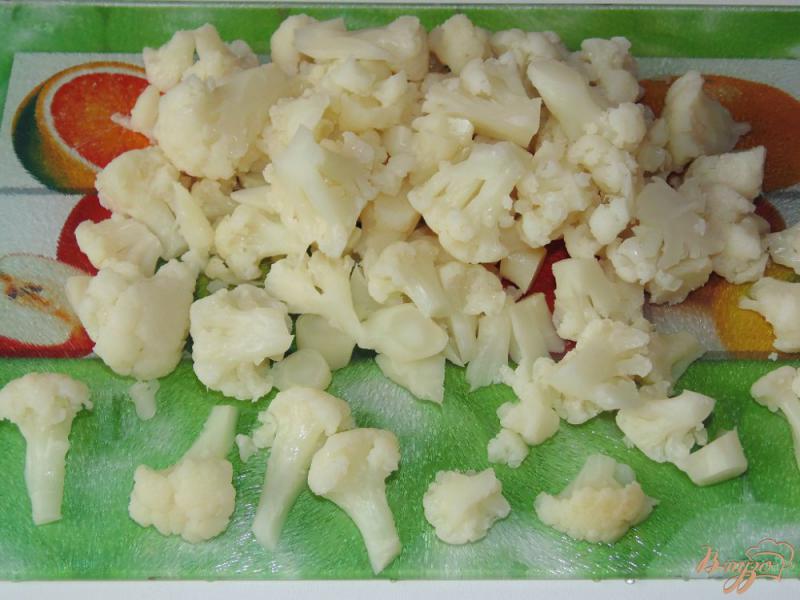Фото приготовление рецепта: Цветная капуста с овощами шаг №5