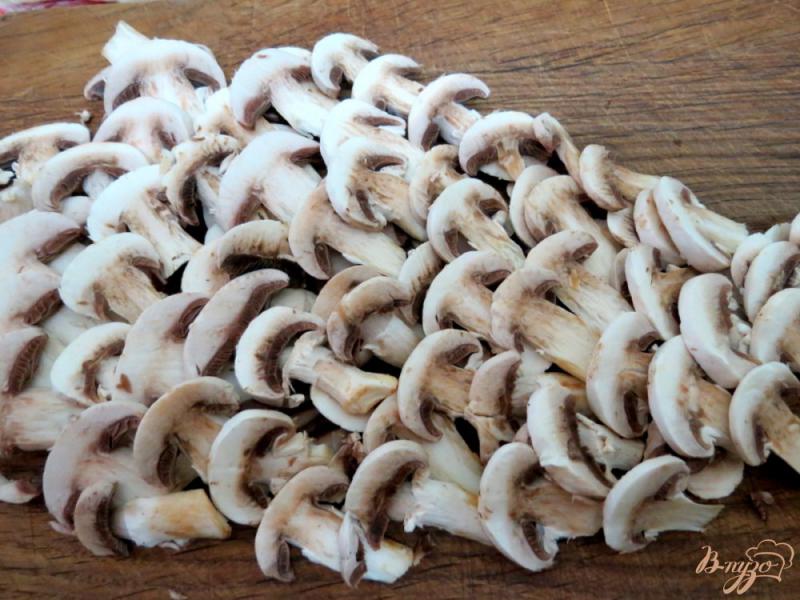 Фото приготовление рецепта: Тыквенный суп с грибами шаг №4