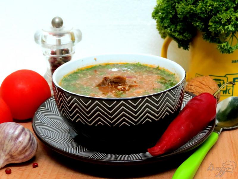 Фото приготовление рецепта: Суп харчо шаг №10