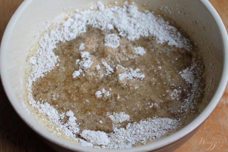 Фото приготовление рецепта: Печенье «Снежные елочки» на овсяной и пшеничной муке шаг №3