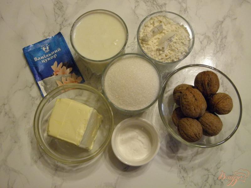 Фото приготовление рецепта: Печенье с грецкими орехами шаг №1