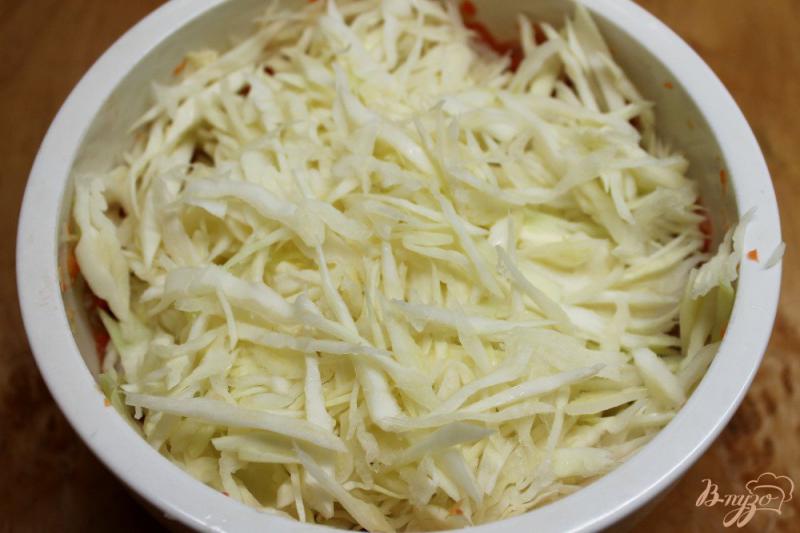 Фото приготовление рецепта: Тефтели из телятины и капусты шаг №3